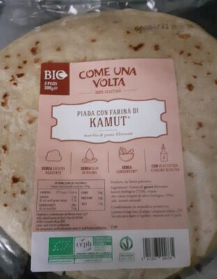 Piadina con farina di grano khorasan kamut