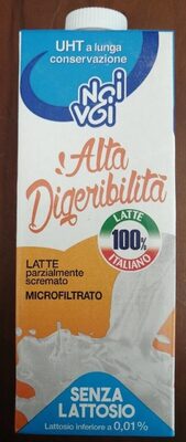 Latte parzialmente scremato alta digeribilità