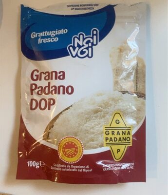 Grana padano dop front packaging