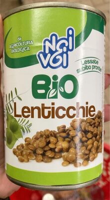 Lenticchie bio front packaging