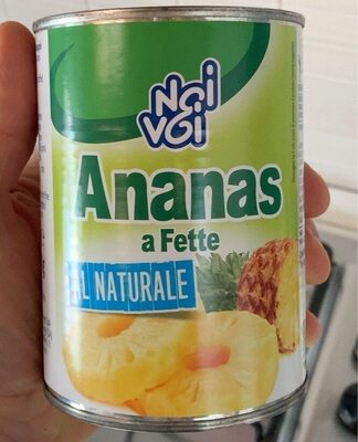 Ananas a fette al naturale