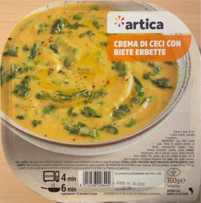 Crema di ceci con biete erbette