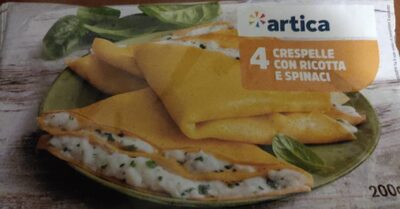 Crespelle con ricotta e spinaci front packaging