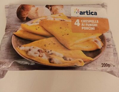 4 crespelle ai funghi porcini front packaging