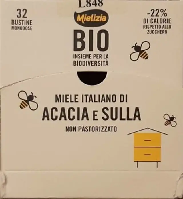Miele di Acacia e Sulla non pastorizzato front packaging