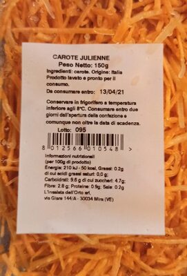 Carote Julienne front packaging