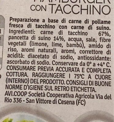 Hamburger con tacchino