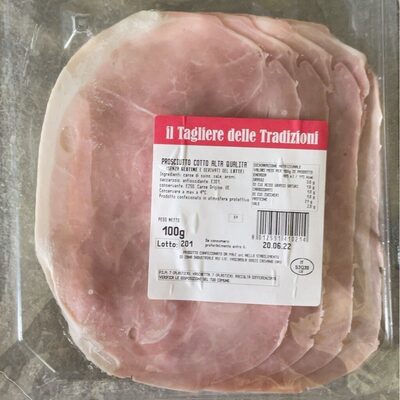 Prosciutto cotto front packaging