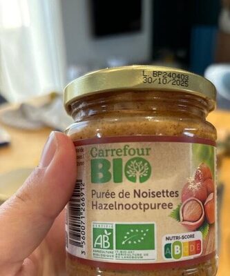 Purée de noisette Carrefour bio