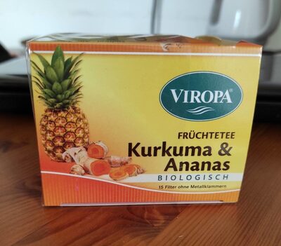 Infuso ai frutti curcuma e ananas front packaging