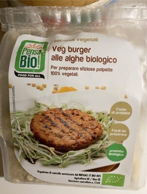 Veg burger alle alghe biologico