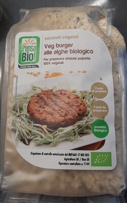 Veg burger alle alghe biologico