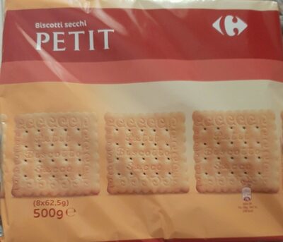 Biscotti secchi petit front packaging
