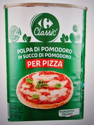 Polpa di pomodoro in succo di pomodoro per pizza front packaging