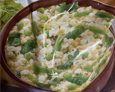 Zuppa di vegetali e cereali front packaging