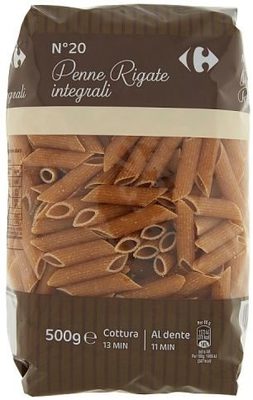 Penne rigate integrali n°20 front packaging