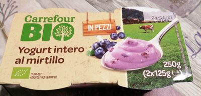 Yogurt intero al mirtillo