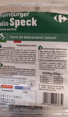 Hamburger allo speck senza glutine