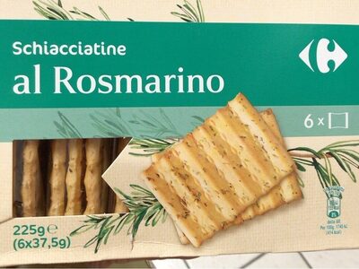 Schiacciatine al rosmarino front packaging