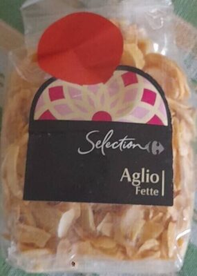 aglio a fette essiccato front packaging