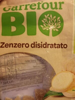 Zenzero disidratato front packaging