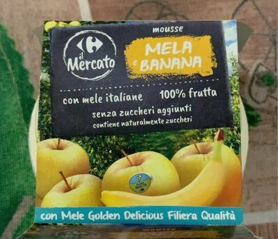 Mousse Mela e banana front packaging
