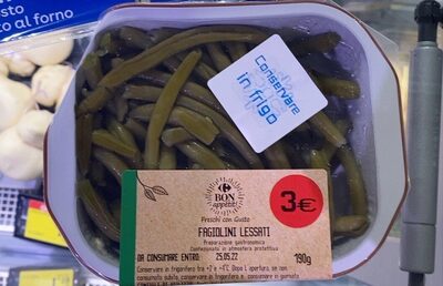 Fagiolini lessati front packaging