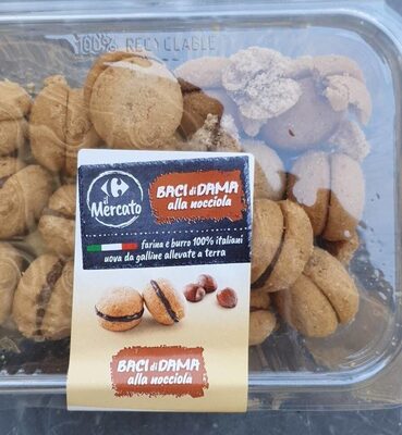 Baci di dama alla nocciola front packaging