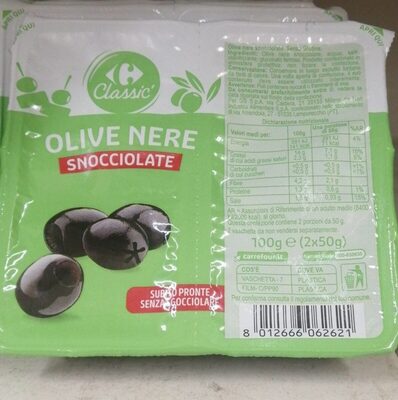 Olive nere snocciolate