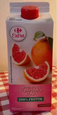 Spremuta pompelmo rosa front packaging