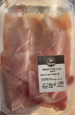 Prosciutto cotto front packaging