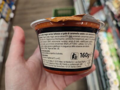 Yogurt Greco Protein ingredients label