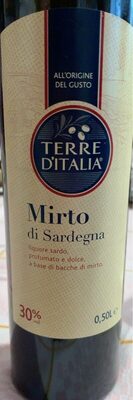 Mirto di Sardegna front packaging