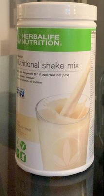 Nutritional shake mix front packaging