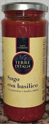 Sugo con basilico in barattolo