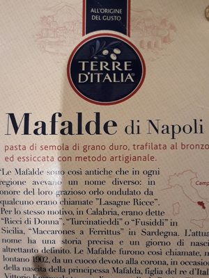 Mafalde di Napoli front packaging