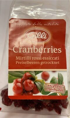 Mirtilli rossi essiccati