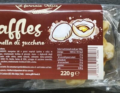 Waffles con granella di zucchero
