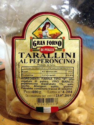 Tarallini al peperoncino