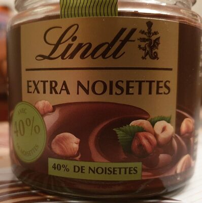 Pâte à tartiner aux noisettes front packaging