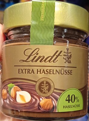 Haselnusscreme mit 40% Haselnüssen front packaging