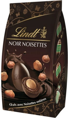 Oeufs chocolat noir noisettes