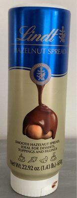 Hazelnut spread front packaging