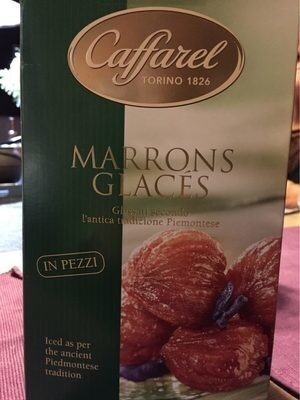 Marrons glaces front packaging