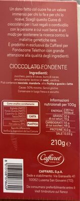 Cuori di cioccolato nutrition facts table
