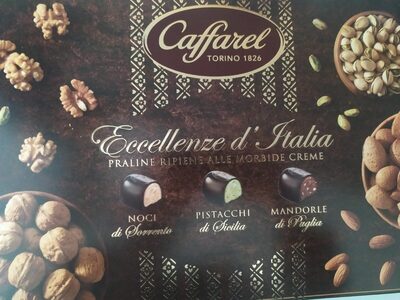 Praline ripiene alle morbide creme front packaging