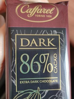 Dark chocolate 86% front packaging