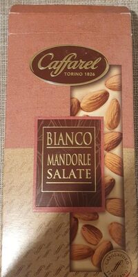 Caffarel bianco mandorle salate