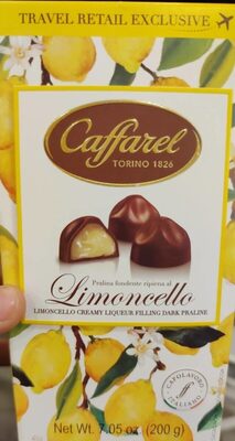 Pralina fondente ripiena al Limoncello