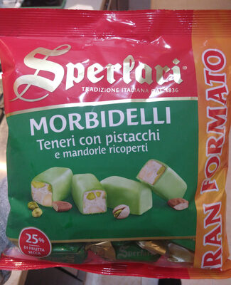 Morbidelli teneri con pistacchi e mandorle ricoperti